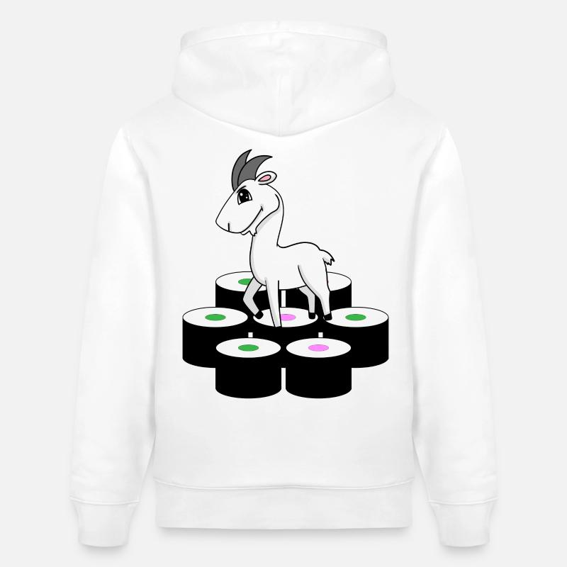 Sushi de chèvre - Sweat à capuche bio CRUISER Stanley/Stella Unisexe - blanc