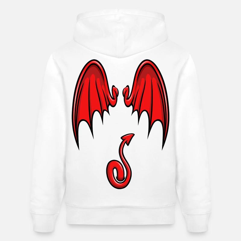 Ich bin ein kleiner Teufel - Stanley/Stella Unisex Bio-Hoodie CRUISER  - Weiß