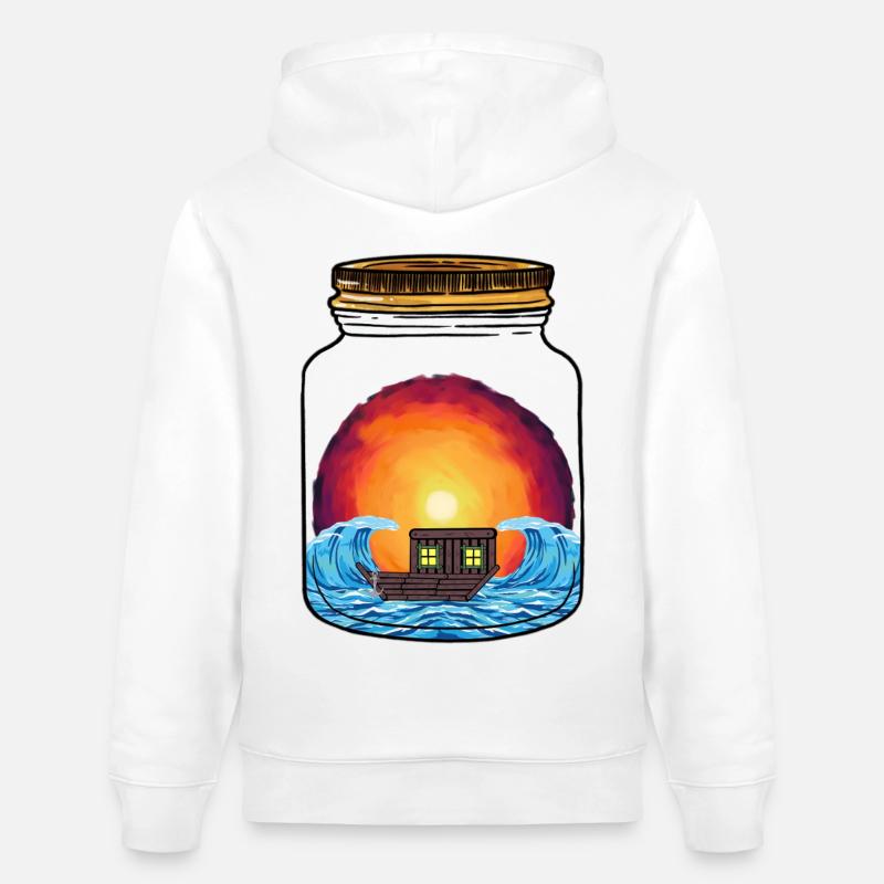 Boot Boote Schiff Schiffe - Stanley/Stella Unisex Bio-Hoodie CRUISER  - Weiß