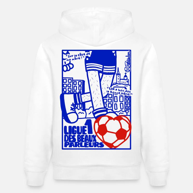 Ligue Beaux Parleurs Marseille - Sweat à capuche bio CRUISER Stanley/Stella Unisexe - blanc