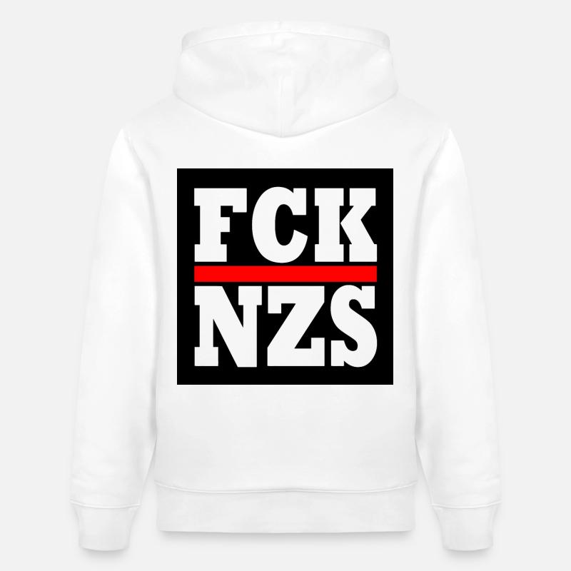 Fck nzs - Sweat à capuche bio CRUISER Stanley/Stella Unisexe - blanc