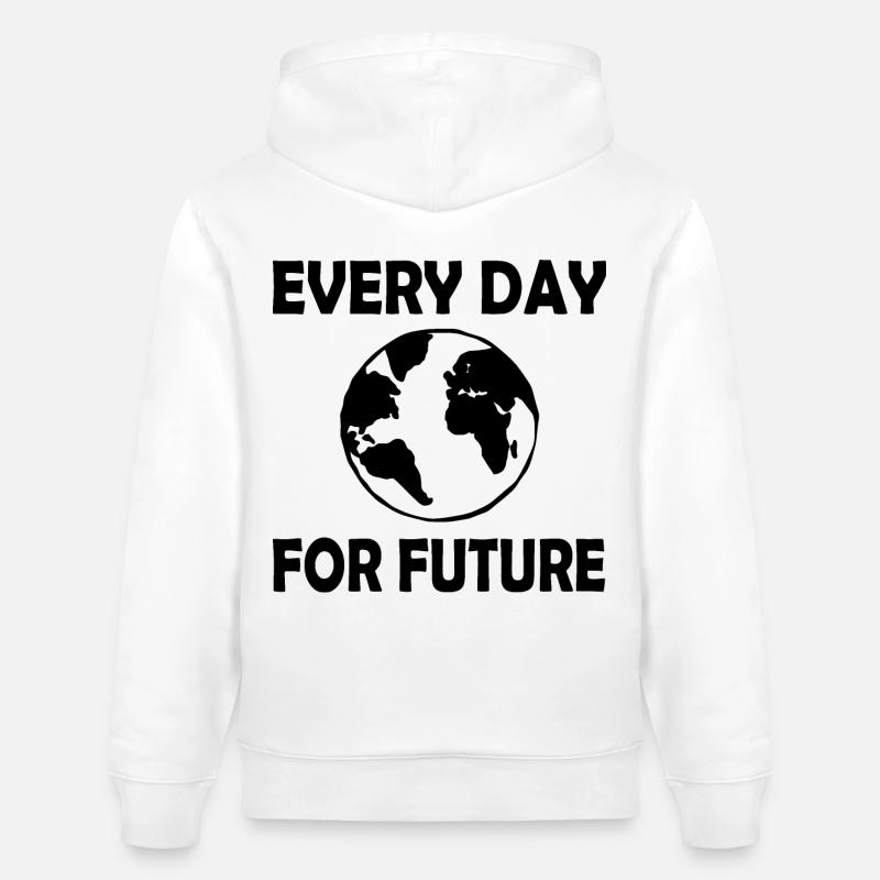 Every day for future - Sweat à capuche bio CRUISER Stanley/Stella Unisexe - blanc