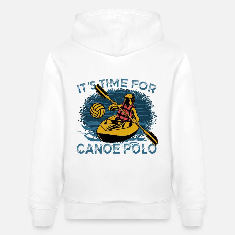 C’est l’heure du canoë-polo - Sweat à capuche bio CRUISER Stanley/Stella Unisexe - blanc