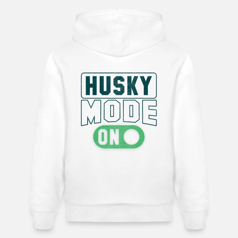 Mode Husky activé - Sweat à capuche bio CRUISER Stanley/Stella Unisexe - blanc