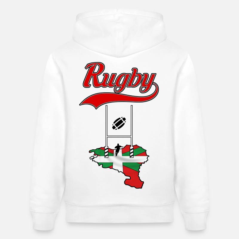 rugby basque - Sweat à capuche bio CRUISER Stanley/Stella Unisexe - blanc