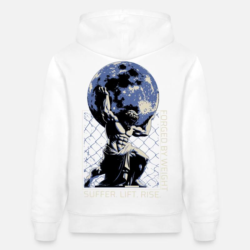 Graphique grec de Titan - Sweat à capuche bio CRUISER Stanley/Stella Unisexe - blanc