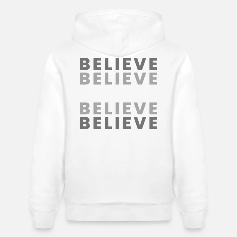 Foi dans la grille – Gris Blanc - Sweat à capuche bio CRUISER Stanley/Stella Unisexe - blanc