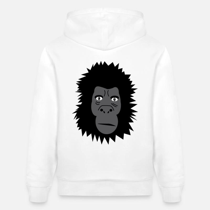 Gorilla - Sweat à capuche bio CRUISER Stanley/Stella Unisexe - blanc