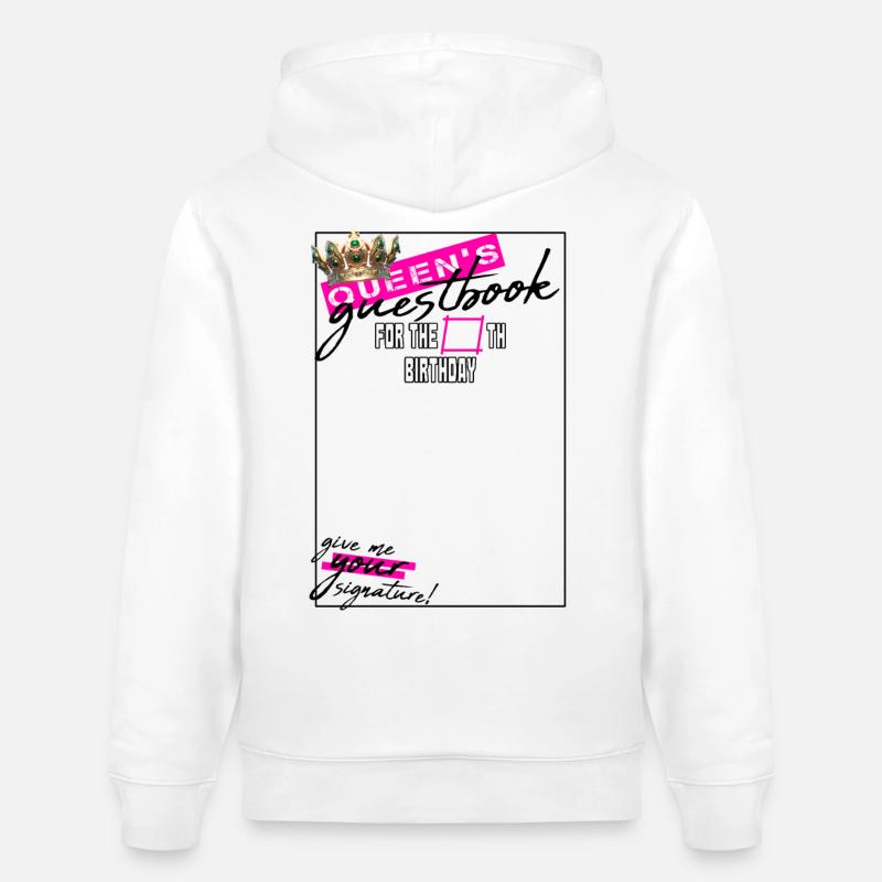 Femme d’anniversaire - Sweat à capuche bio CRUISER Stanley/Stella Unisexe - blanc
