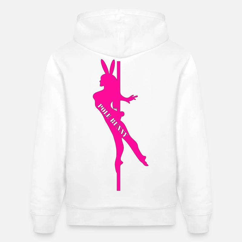 Silhouette du lapin d’orne - Sweat à capuche bio CRUISER Stanley/Stella Unisexe - blanc