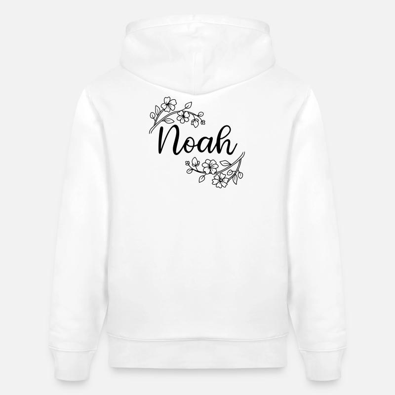 Noé | Nom du nom | Vectographie ! - Sweat à capuche bio CRUISER Stanley/Stella Unisexe - blanc