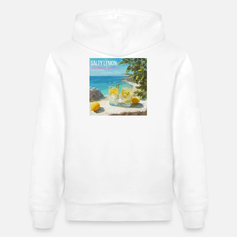 Magic Salt Lemon Beach 87 - Sweat à capuche bio CRUISER Stanley/Stella Unisexe - blanc