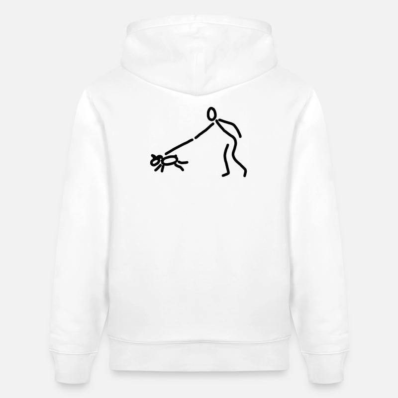 iYpsilon Hund gassi - Stanley/Stella Unisex Bio-Hoodie CRUISER  - Weiß