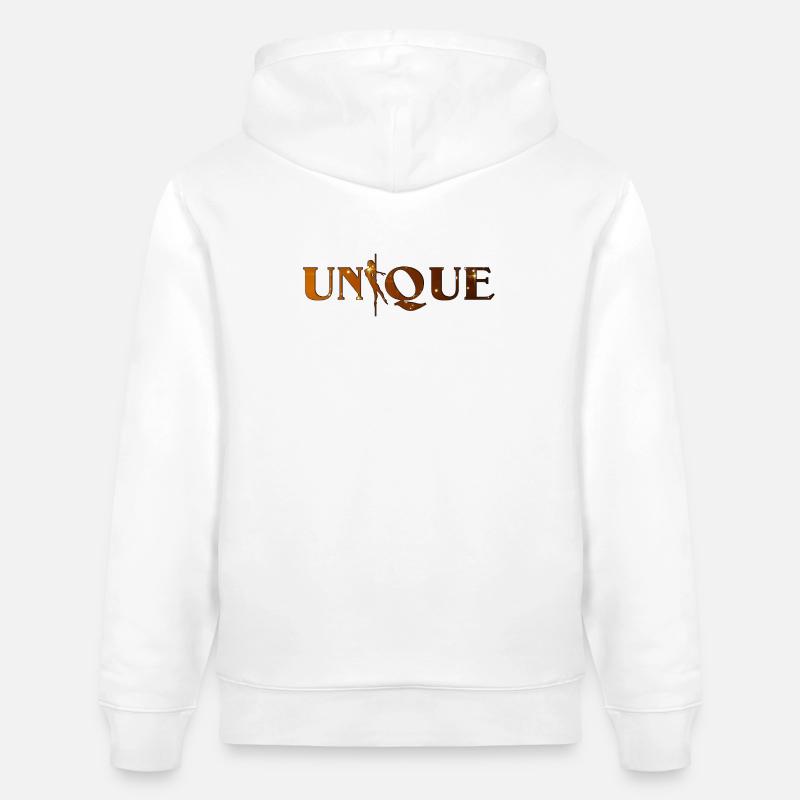 Silhouette dorée de la danse - Sweat à capuche bio CRUISER Stanley/Stella Unisexe - blanc