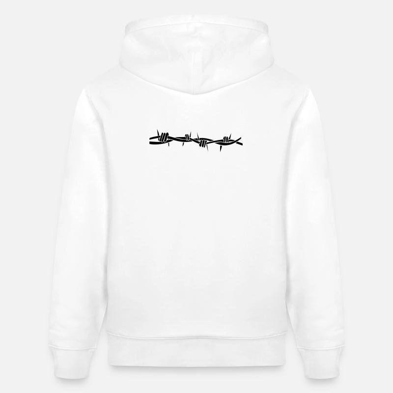 stacheldraht - Sweat à capuche bio CRUISER Stanley/Stella Unisexe - blanc