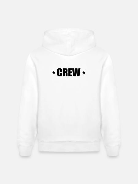 Crew mit Sterne - Stanley/Stella Unisex Bio-Hoodie CRUISER - Weiß