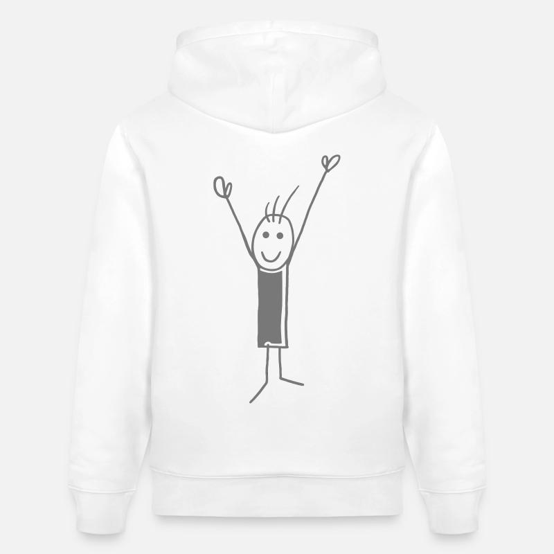 Ouais ... - V - Sweat à capuche bio CRUISER Stanley/Stella Unisexe - blanc