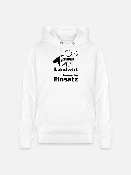 Super Landwirt Geschenk - Stanley/Stella Unisex Bio-Hoodie CRUISER  - Weiß