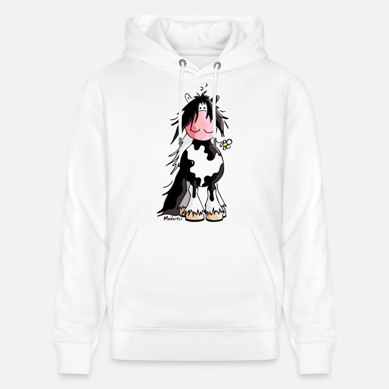Irish Tinker - Gypsy Cob - Pferd - Stanley/Stella Unisex Bio-Hoodie CRUISER  - Weiß