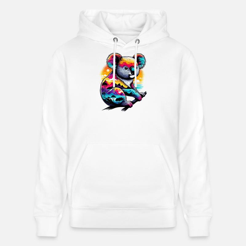 Koala - Sweat à capuche bio CRUISER Stanley/Stella Unisexe - blanc