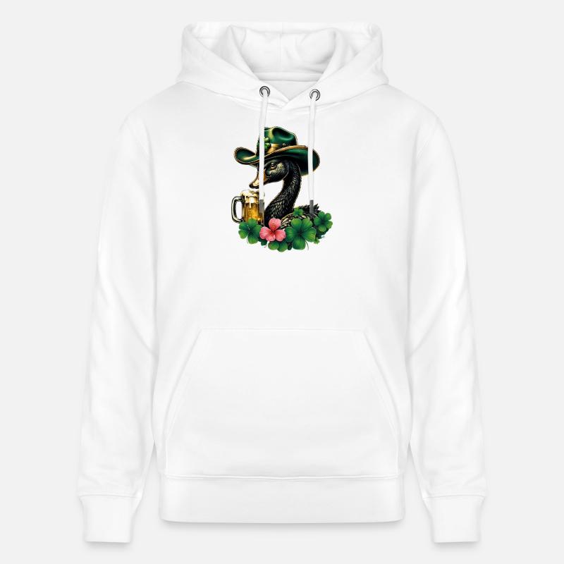 Une touche d’Irlande - Sweat à capuche bio CRUISER Stanley/Stella Unisexe - blanc