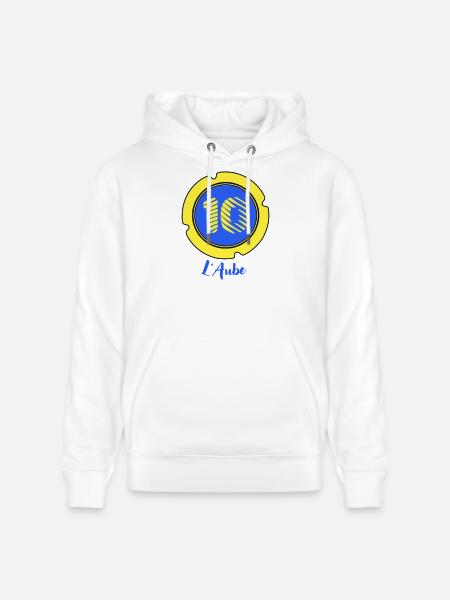 Logo of the Aube department 10 - Stanley/Stella CRUISER Unisex Organic Hoodie - white