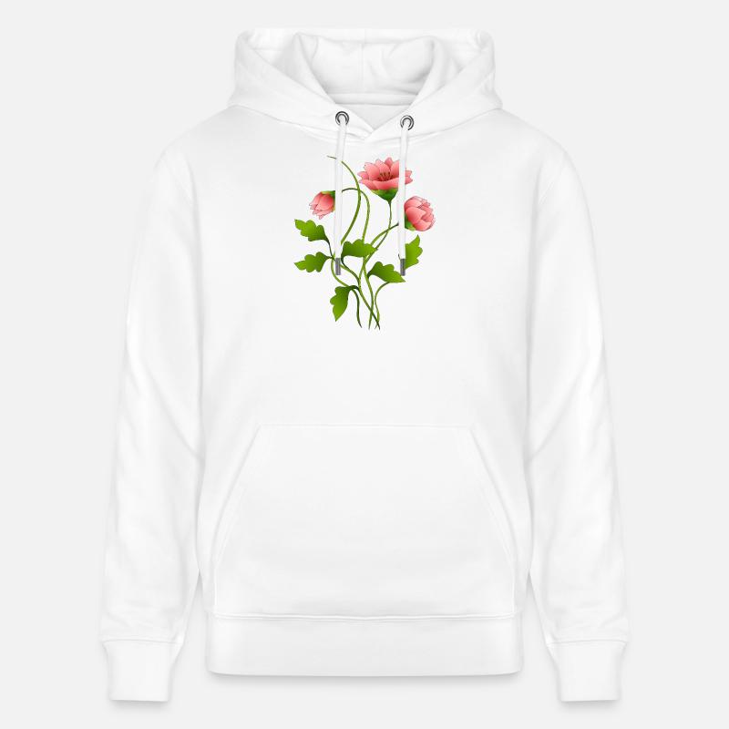 Fleur - Sweat à capuche bio CRUISER Stanley/Stella Unisexe - blanc