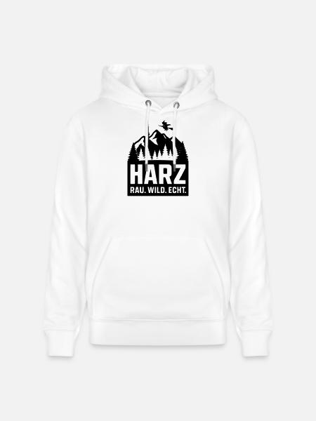 harz wild rau echt - Stanley/Stella Unisex Bio-Hoodie CRUISER - Weiß