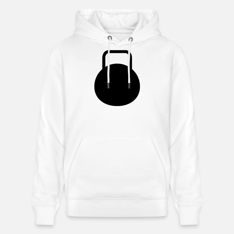 Kettlebell - Sweat à capuche bio CRUISER Stanley/Stella Unisexe - blanc
