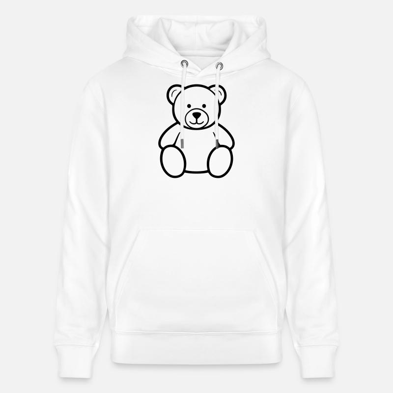 ours - Sweat à capuche bio CRUISER Stanley/Stella Unisexe - blanc