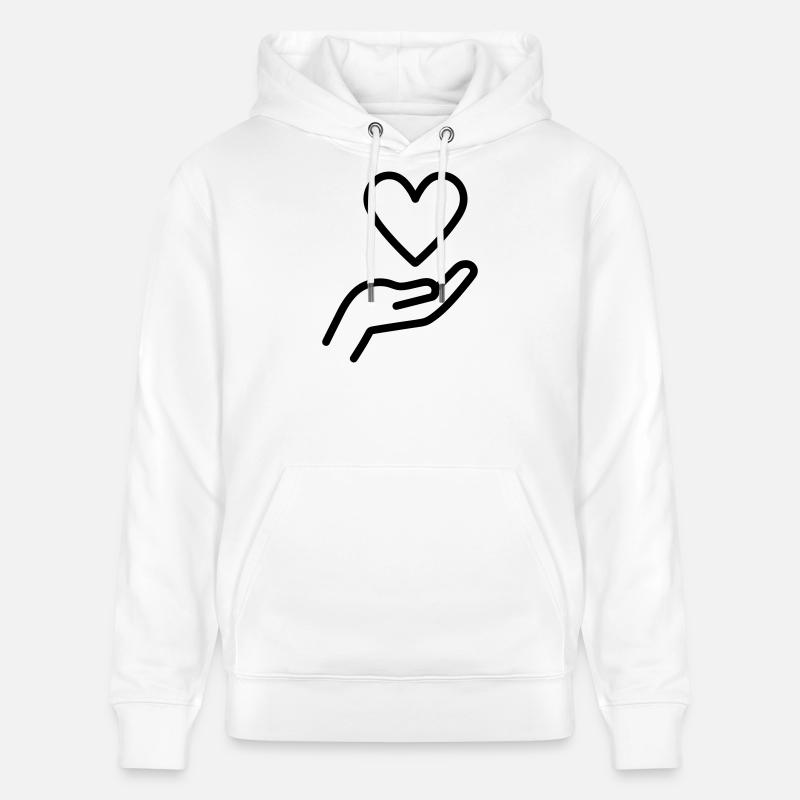 donner amour - Sweat à capuche bio CRUISER Stanley/Stella Unisexe - blanc