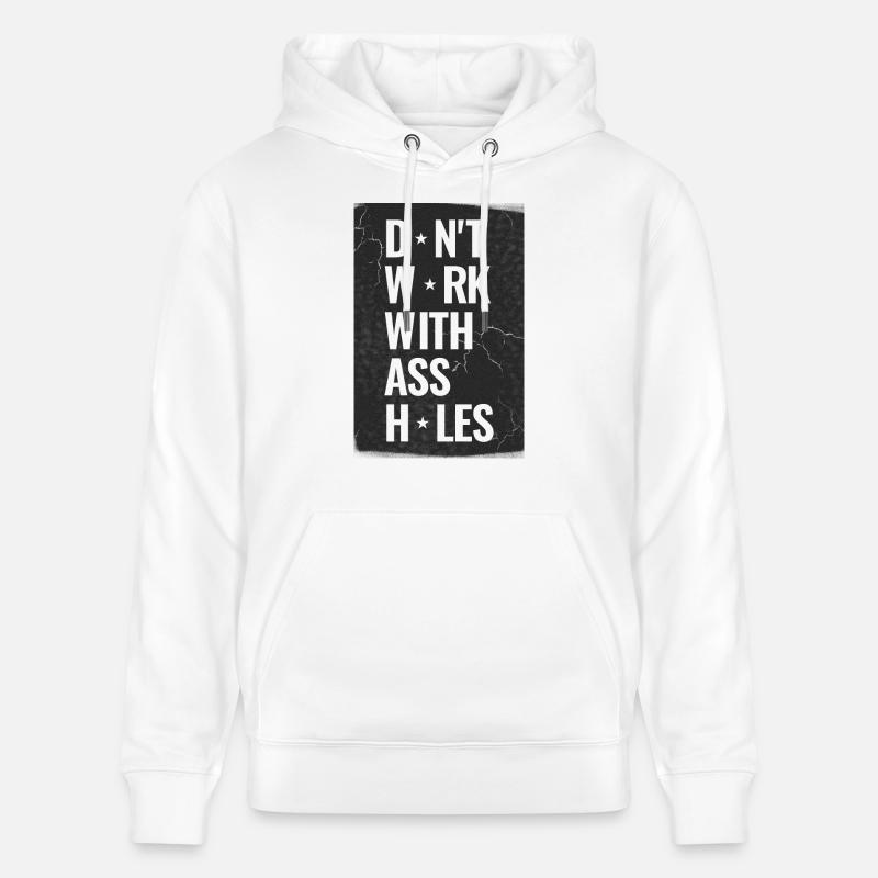Arbeitskollegen sind Stress - Stanley/Stella Unisex Bio-Hoodie CRUISER  - Weiß