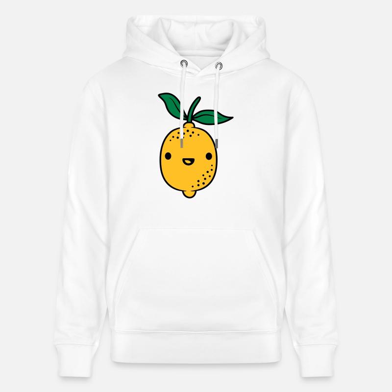 Fruit de citron kawaii - Sweat à capuche bio CRUISER Stanley/Stella Unisexe - blanc