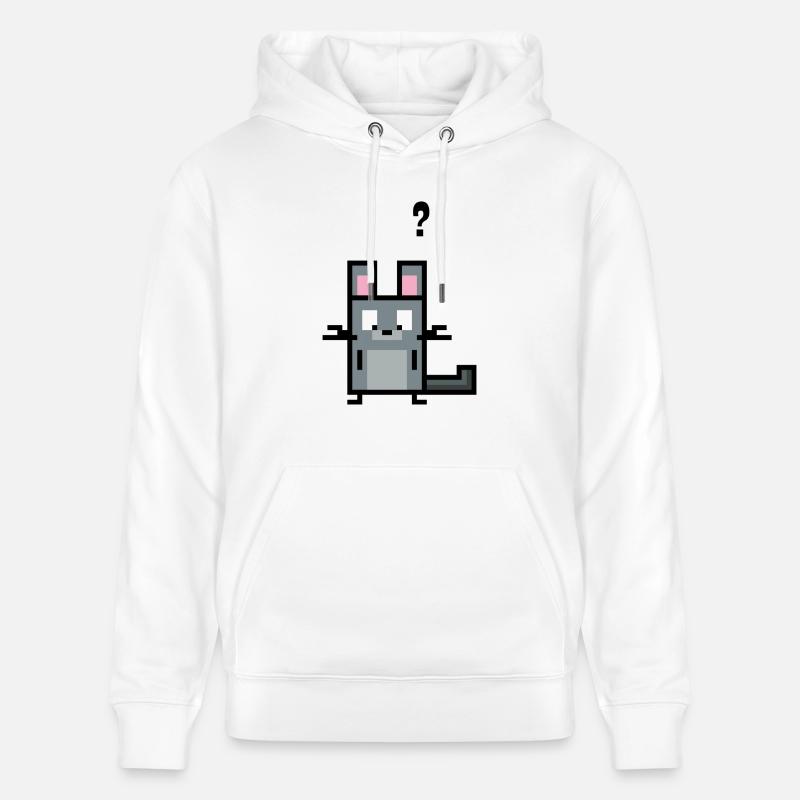 Chinchilla a une question - Sweat à capuche bio CRUISER Stanley/Stella Unisexe - blanc