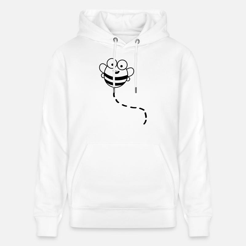 Drôle d’abeille 01 - Sweat à capuche bio CRUISER Stanley/Stella Unisexe - blanc