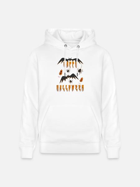 Halloween Happy Halloween - Stanley/Stella CRUISER Unisex Organic Hoodie - white