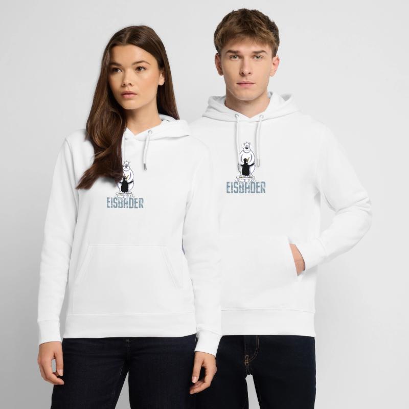Eisbader Eisbär Pinguin Eisbaden Sauna Spa Eis Stanley/Stella Unisex Bio-Hoodie CRUISER 