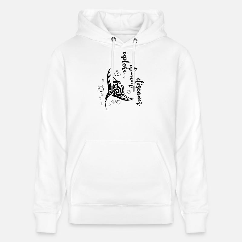 Explore Dream - Manta - Sweat à capuche bio CRUISER Stanley/Stella Unisexe - blanc