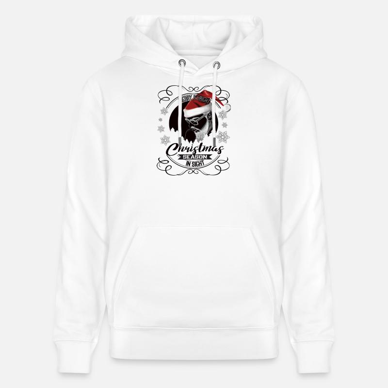 Noël en vue – Un design cool - Sweat à capuche bio CRUISER Stanley/Stella Unisexe - blanc
