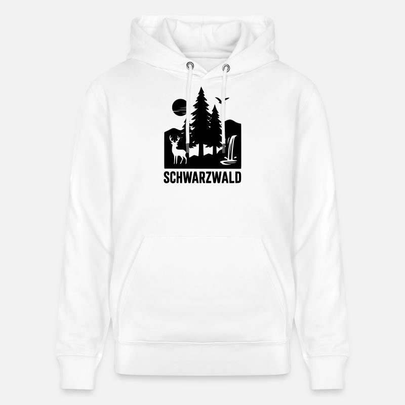 Forêt-Noire - Sweat à capuche bio CRUISER Stanley/Stella Unisexe - blanc