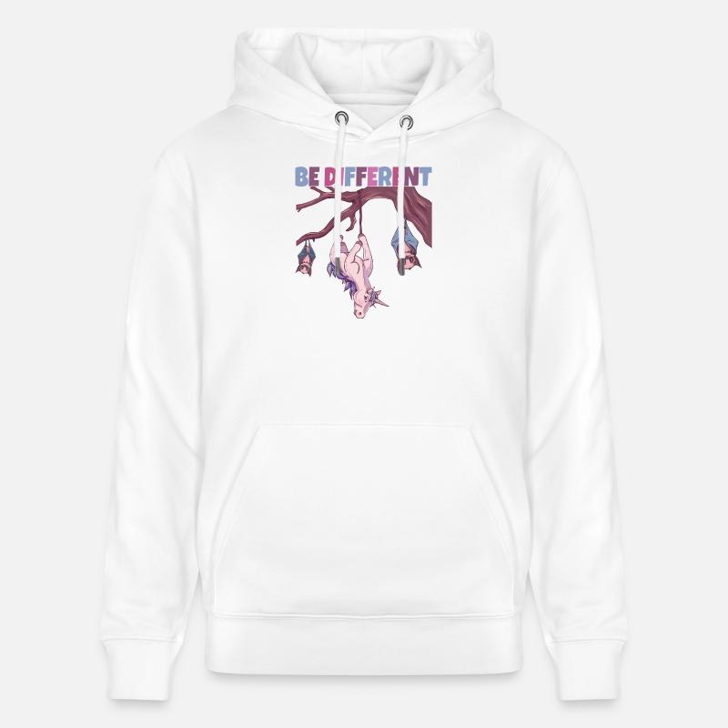 Licorne Be Different - Sweat à capuche bio CRUISER Stanley/Stella Unisexe - blanc