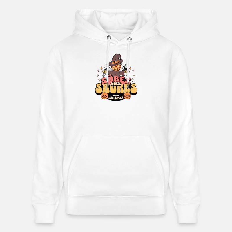 Süßes oder Saures - Stanley/Stella Unisex Bio-Hoodie CRUISER  - Weiß