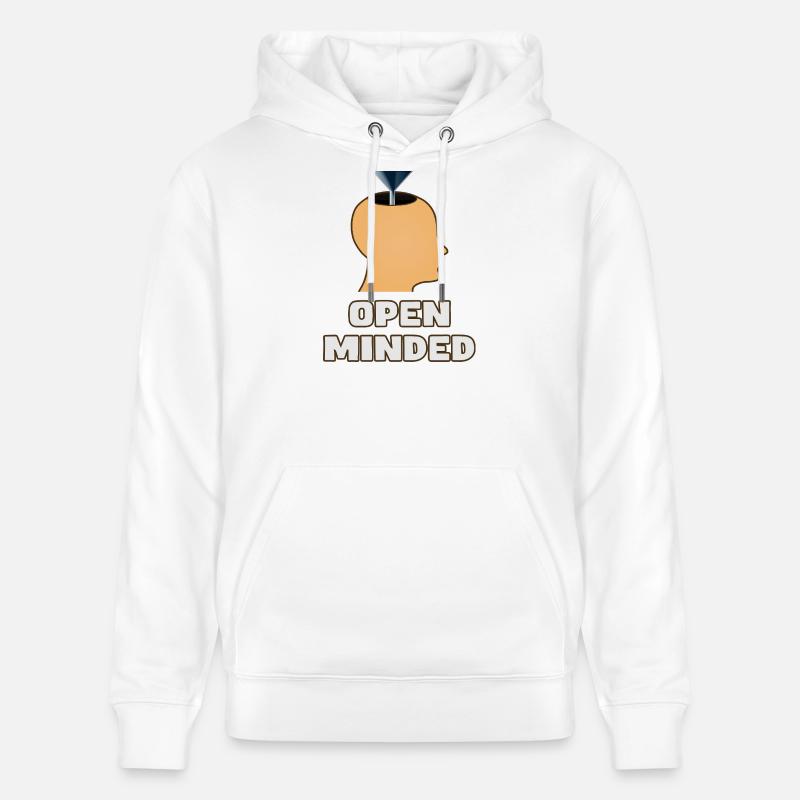 Open Minded - Offener Geist - Sweat à capuche bio CRUISER Stanley/Stella Unisexe - blanc