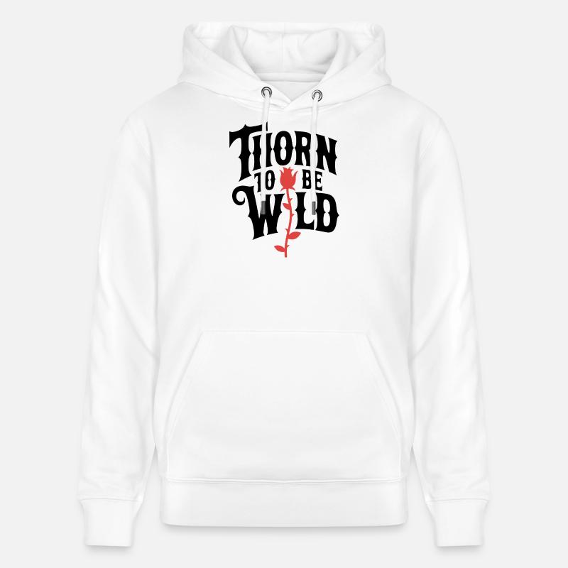 Cerf rose - Sweat à capuche bio CRUISER Stanley/Stella Unisexe - blanc