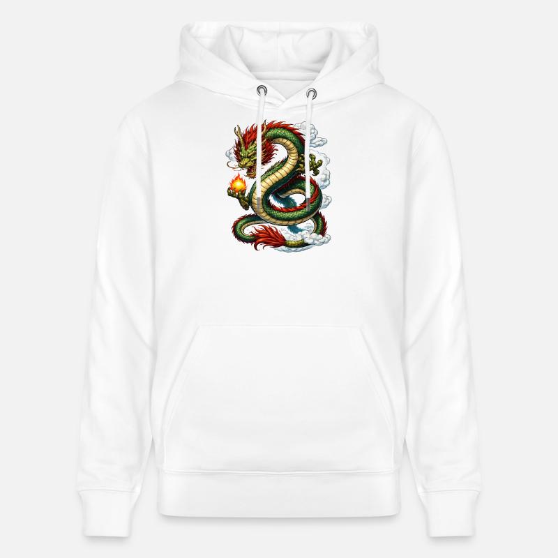 Dragon Comic - Sweat à capuche bio CRUISER Stanley/Stella Unisexe - blanc