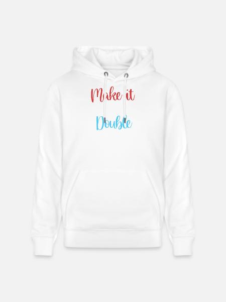 Tvillingefar tvillinger far - Stanley/Stella CRUISER økologisk unisex-hoodie - hvid