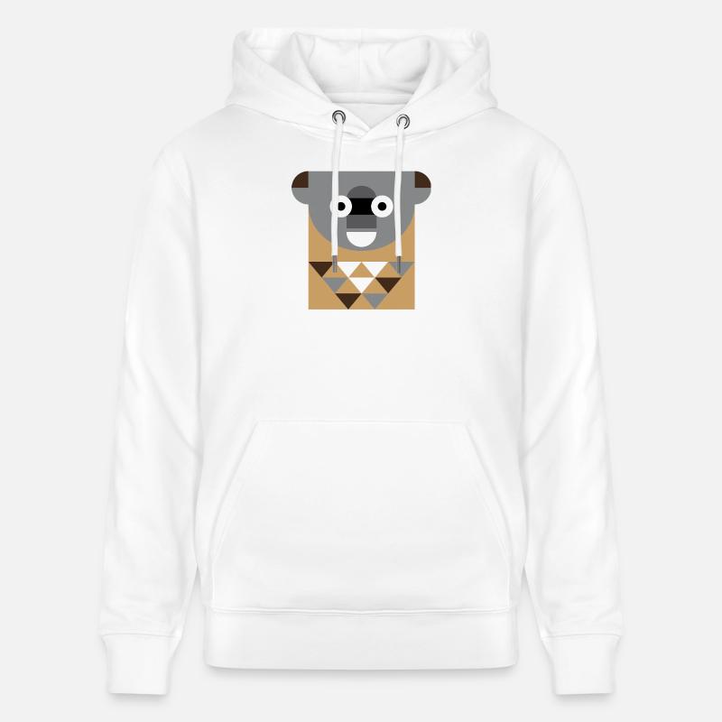 Panda - Sweat à capuche bio CRUISER Stanley/Stella Unisexe - blanc