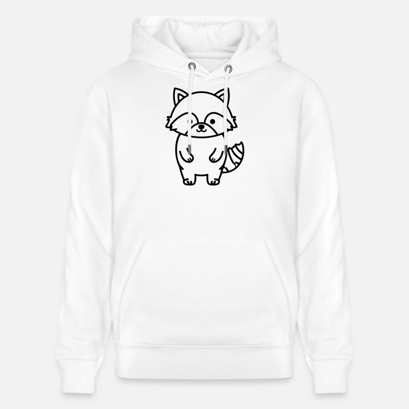 Waschbär - Stanley/Stella Unisex Bio-Hoodie CRUISER  - Weiß