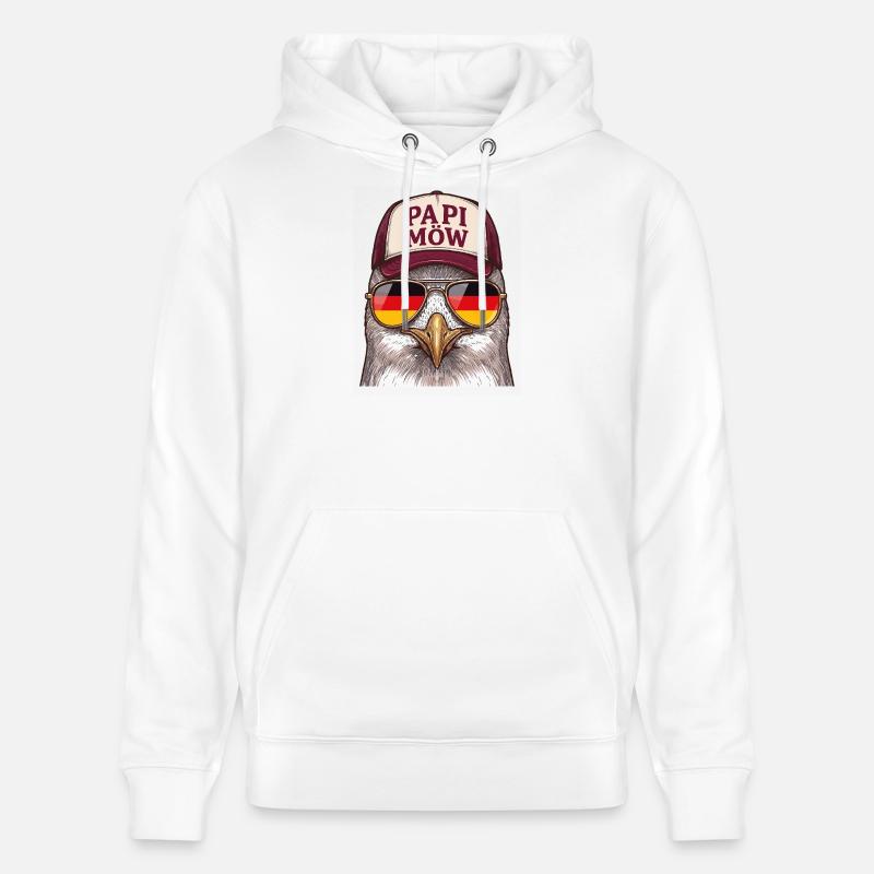 Papi Mow Heldenhuhn - Stanley/Stella Unisex Bio-Hoodie CRUISER - Weiß