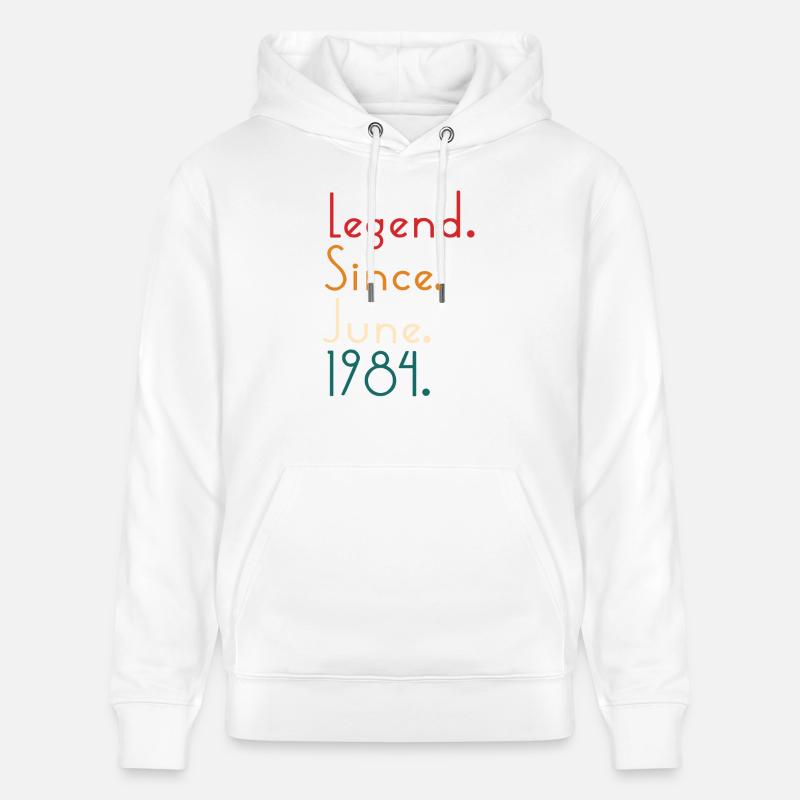 Legend Since June 1984 - Sweat à capuche bio CRUISER Stanley/Stella Unisexe - blanc